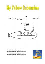 English Worksheet: My Yellow Submarine