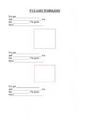 English Worksheet: animal body parts rap