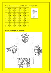 Easter Box and Word Search