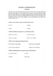 English worksheet: Easy text