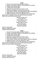 English worksheet: Phonetics V W