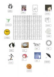 English worksheet: vocabulary