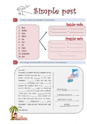 English Worksheet: simple past