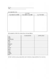 English worksheet: clothes&comparatives