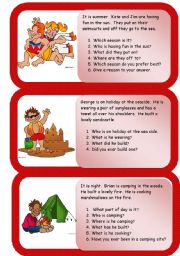 English Worksheet: mini comprehensions