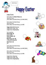 English Worksheet: Easter Song