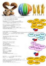 English Worksheet: Hop 