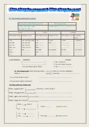 English Worksheet: The simple present / the simple past