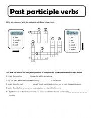 Past participle verbs