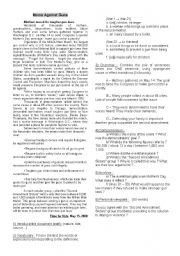 English Worksheet: Moms against Guns