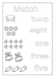 English Worksheet: the numbers (second part)