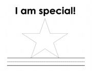 English worksheet: I am special (An all about me booklet)