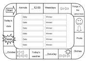 English Worksheet: Board Game