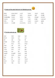 English Worksheet: SILENT LETTERS AND ODD ONE OUT