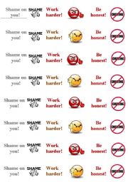 English Worksheet: Reward Stickers for adults