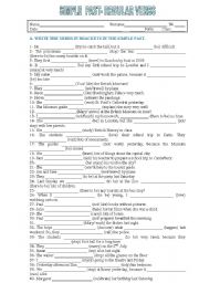 English Worksheet: Simple Past - Regular verbs