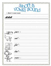 English Worksheet: SHORT A VOWEL SOUND