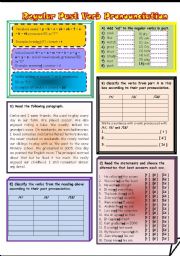 English Worksheet: Regular Past Verbs Pronunciation