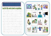 English Worksheet: wordsearch of occupations