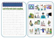 English Worksheet: wordsearch of occupations