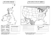 English Worksheet: the UK and the USA