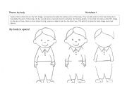 English Worksheet: My body is special