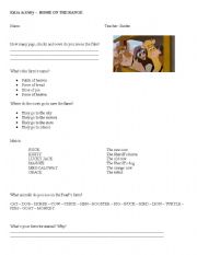 English worksheet: Home on the Range