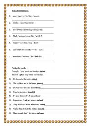 English Worksheet: Adverbs of frequency