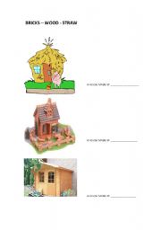 English Worksheet: materials