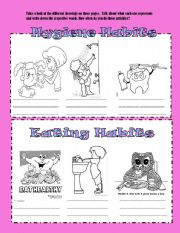 English worksheet: Habits and hobbies