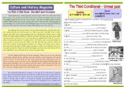 English Worksheet: Culture and History Magazine (4) - The Witch of Wall Street - 3rd Conditional
