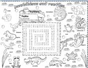 English Worksheet: amphibians and reptiles