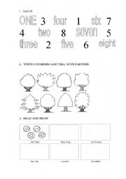 English worksheet: Numbers