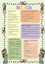 English Worksheet: Grammar revision