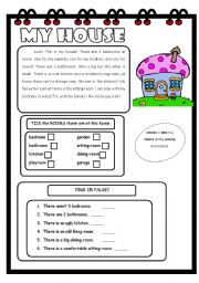 English Worksheet: Reading-comprehension: Elementary 3/3