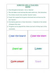 English worksheet: NOW YOU ARE A TEACHER!!!