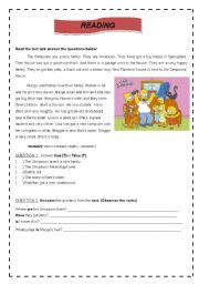 English Worksheet: TEST -6/7th grade