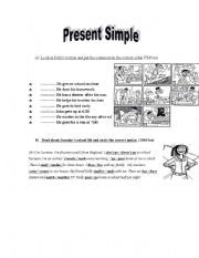 English worksheet: Present Simple