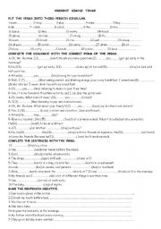 English Worksheet: present simple tense