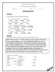 English Worksheet: Reading and Grammar Quiz