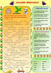 English Worksheet: Reading worksheet