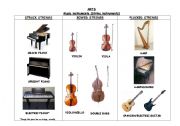 English worksheet: MUSIC INSTRUMENTS. STRINGS