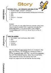 English Worksheet: guided description to write or speak - part 3