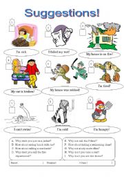 English Worksheet: Suggestions