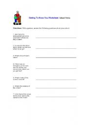 English worksheet: School Trivial