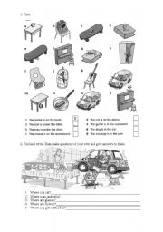 English Worksheet: Prepositions 