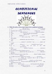 English Worksheet: Conditional sentences Exercises