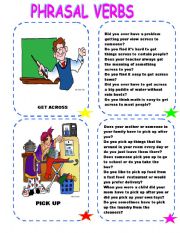 English Worksheet: PHRASAL VERBS