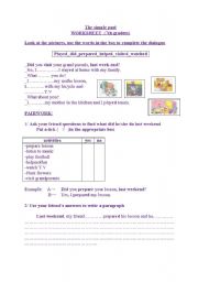 English worksheet: the simple past