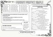 English Worksheet: PRESENT PERFECT